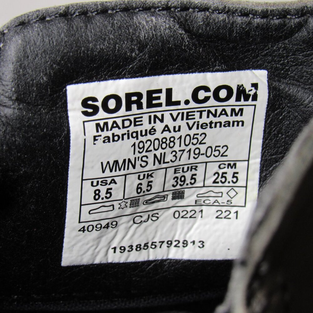 Sorel Quarry Gray Brown Distressed Emelie Chelsea Boot Women's 8.5 - Picture 8 of 8